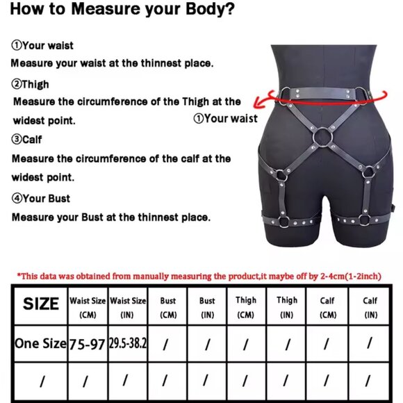 Women Fashion Gothic Clothing Belt Street Style Punk Waistband main image 6